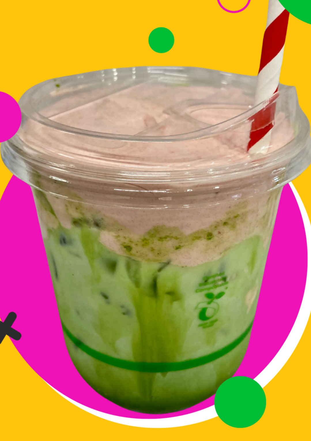 Strawberry Matcha Foam Latte